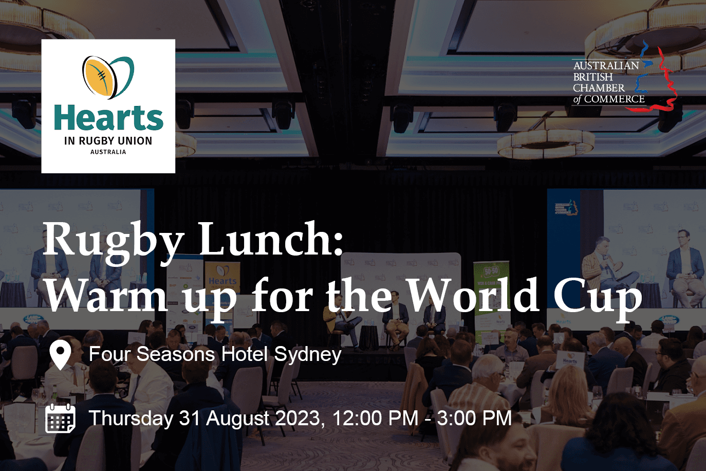 Rugby Lunch: Warm Up for the World Cup
